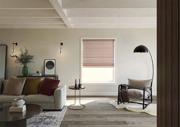 Braemar, Sirocco Red - Motorised Roman Blind - Image 8